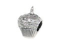 Zable™ Sterling Silver Cupcake Bead / Charm
