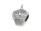 Zable™ Sterling Silver Cupcake Bead / Charm