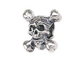 Zable™ Sterling Silver Skull and Crossbones Bead / Charm