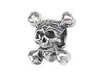 Zable™ Sterling Silver Skull and Crossbones Bead / Charm