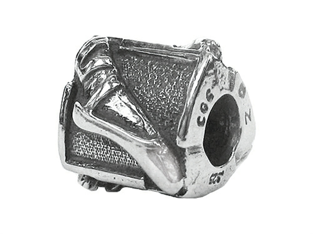 Zable™ Sterling Silver Ballet Slipper Bead / Charm