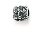 Zable™ Sterling Silver Triangular Cross Bead / Charm