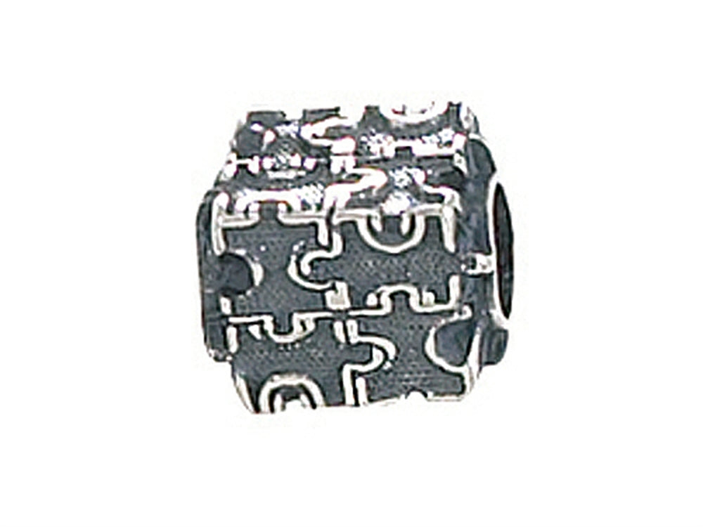 Zable™ Sterling Silver Autism Puzzle Bead / Charm