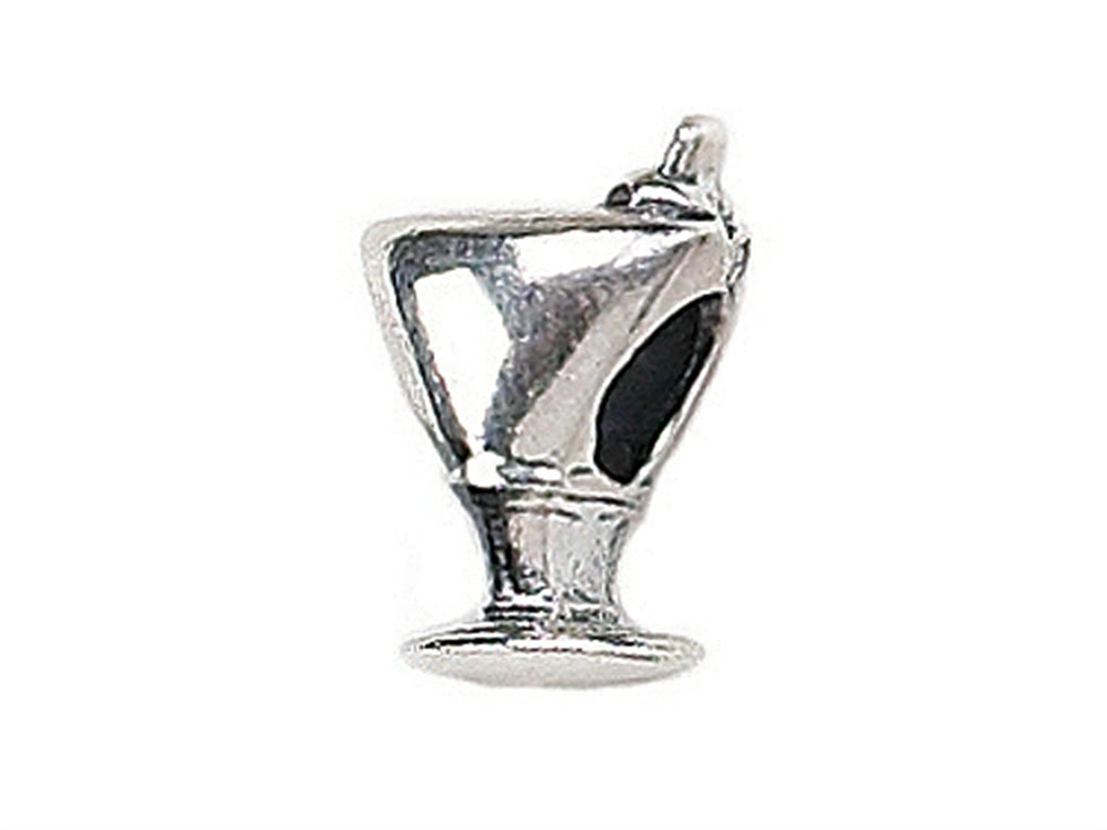 Zable™ Sterling Silver Martini Glass * Bead / Charm
