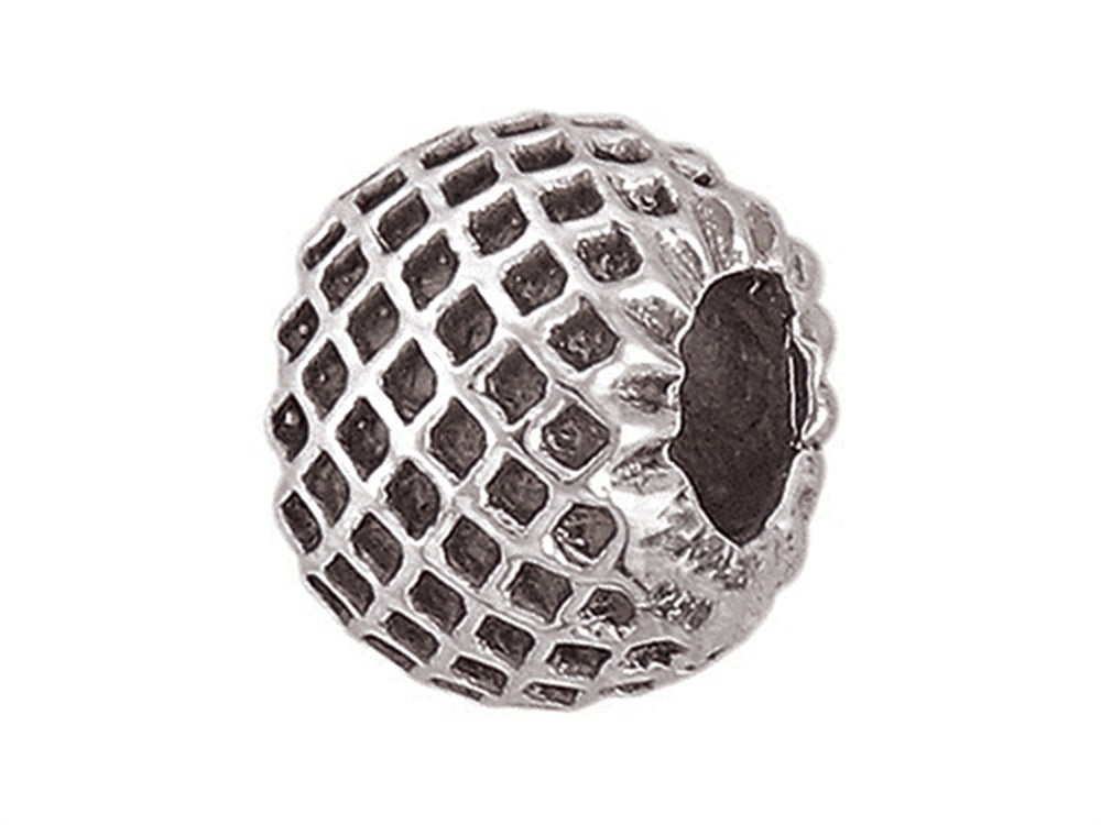 Zable™ Sterling Silver Spacer Honeycomb Bead / Charm