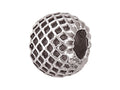 Zable™ Sterling Silver Spacer Honeycomb Bead / Charm
