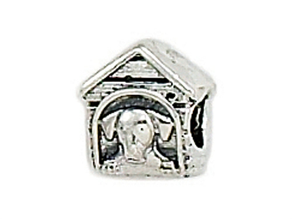 Zable™ Sterling Silver Dog House Bead / Charm