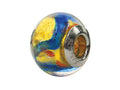 Zable™ Sterling Silver Murano Glass-Blue Bead / Charm