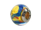Zable™ Sterling Silver Murano Glass-Blue Bead / Charm