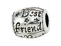 Zable™ Sterling Silver Best Friend's Bead / Charm