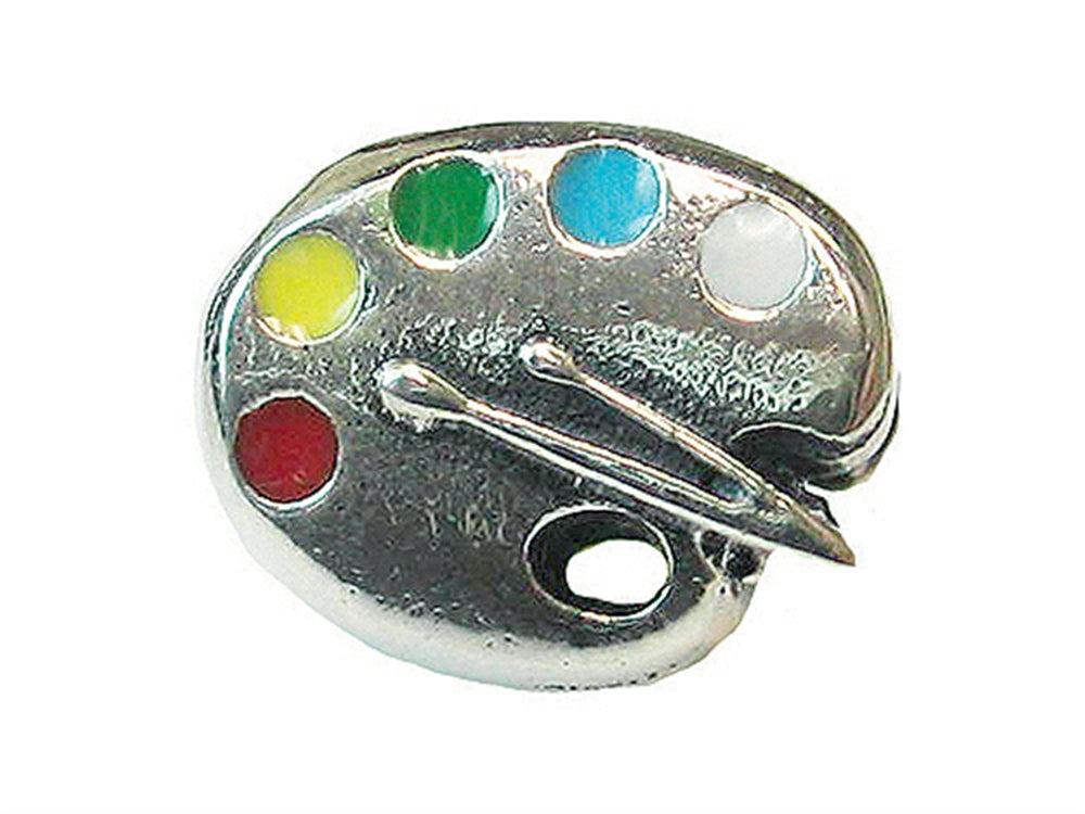 Zable™ Sterling Silver Artist Palette Bead / Charm