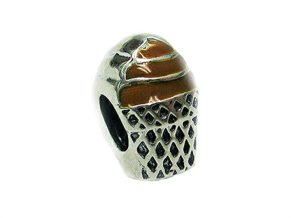Zable™ Sterling Silver Ice Cream Cone Bead / Charm