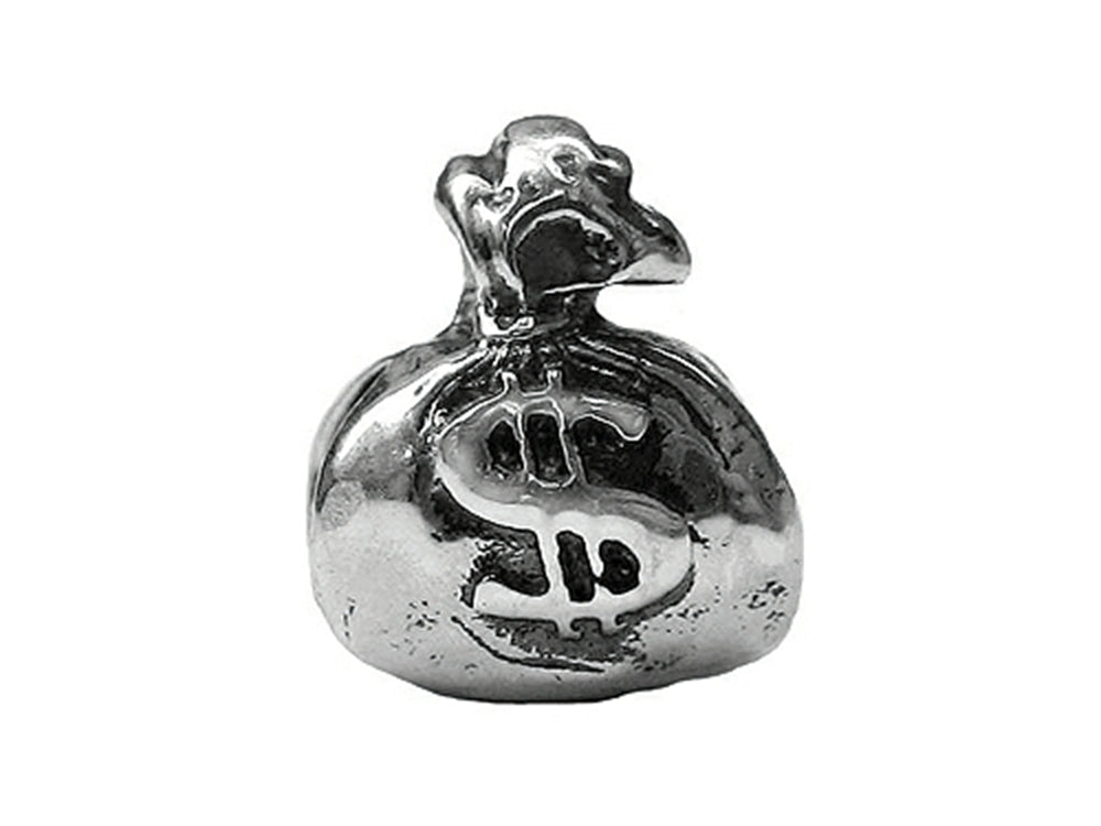 Zable™ Sterling Silver Money Bag $ Bead / Charm