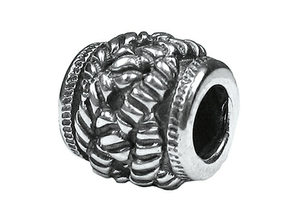 Zable™ Sterling Silver Braided Rope Spacer Bead / Charm