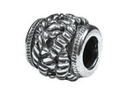 Zable™ Sterling Silver Braided Rope Spacer Bead / Charm
