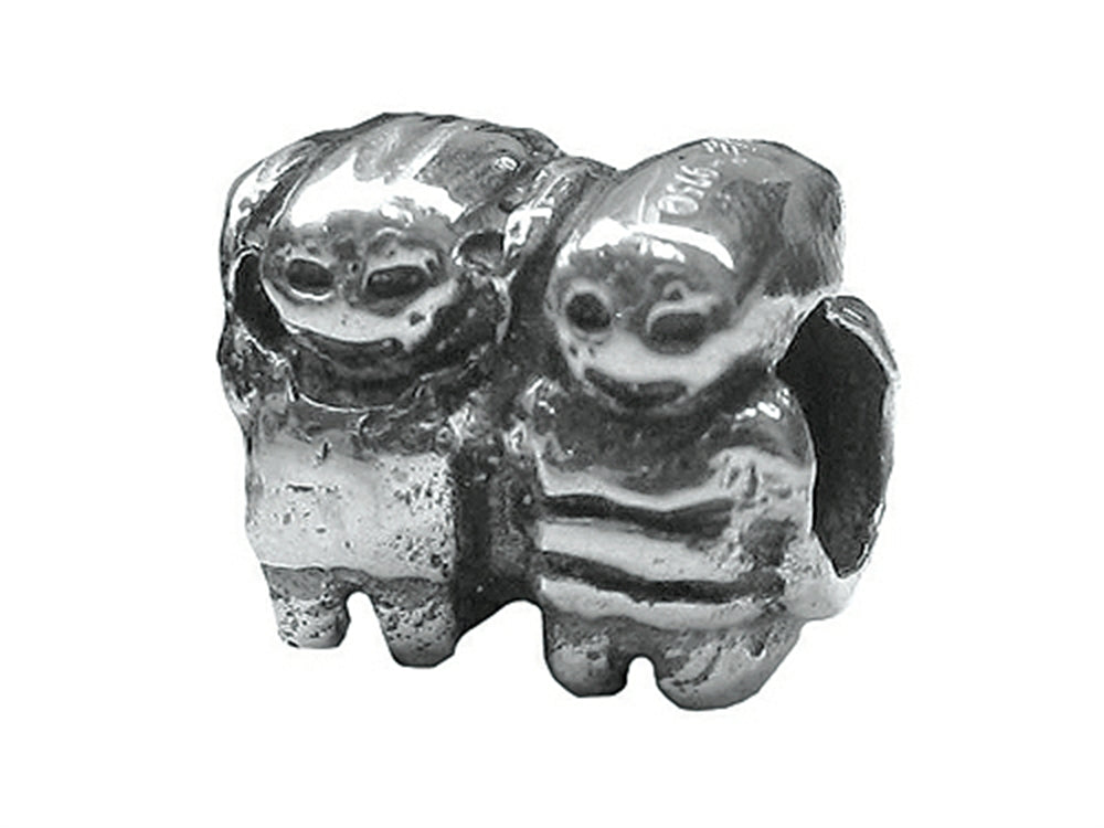 Zable™ Sterling Silver Boy-Boy Bead / Charm