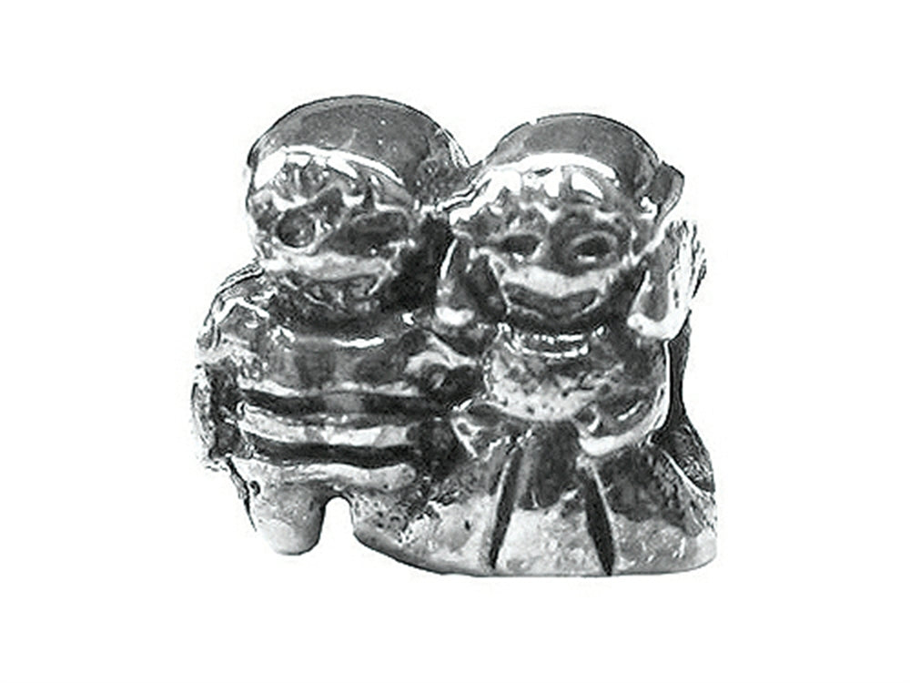 Zable™ Sterling Silver Boy-Girl Bead / Charm