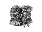 Zable™ Sterling Silver Girl-Girl Bead / Charm