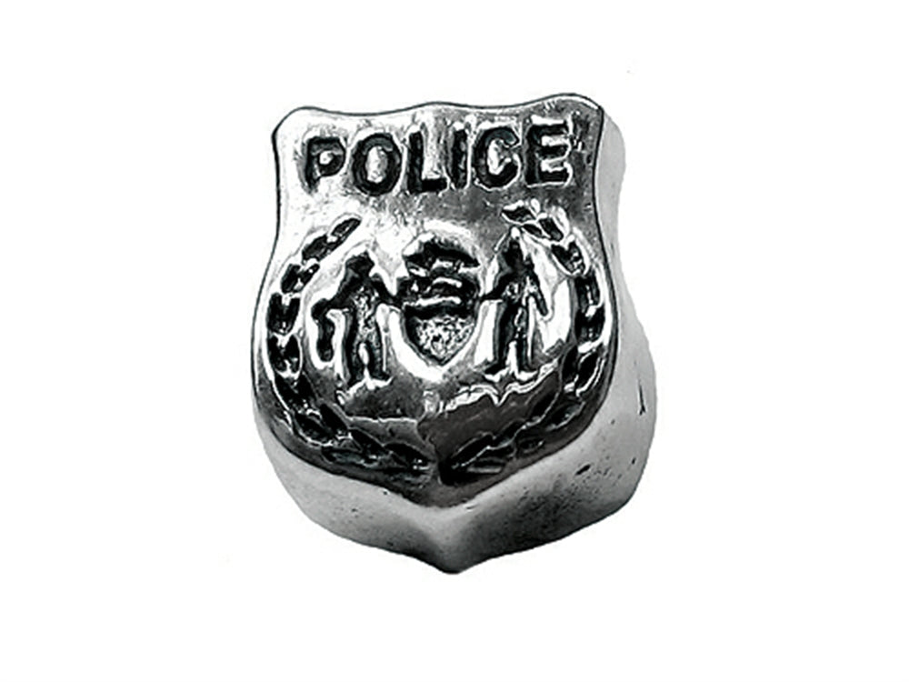 Zable™ Sterling Silver Police Badge Bead / Charm