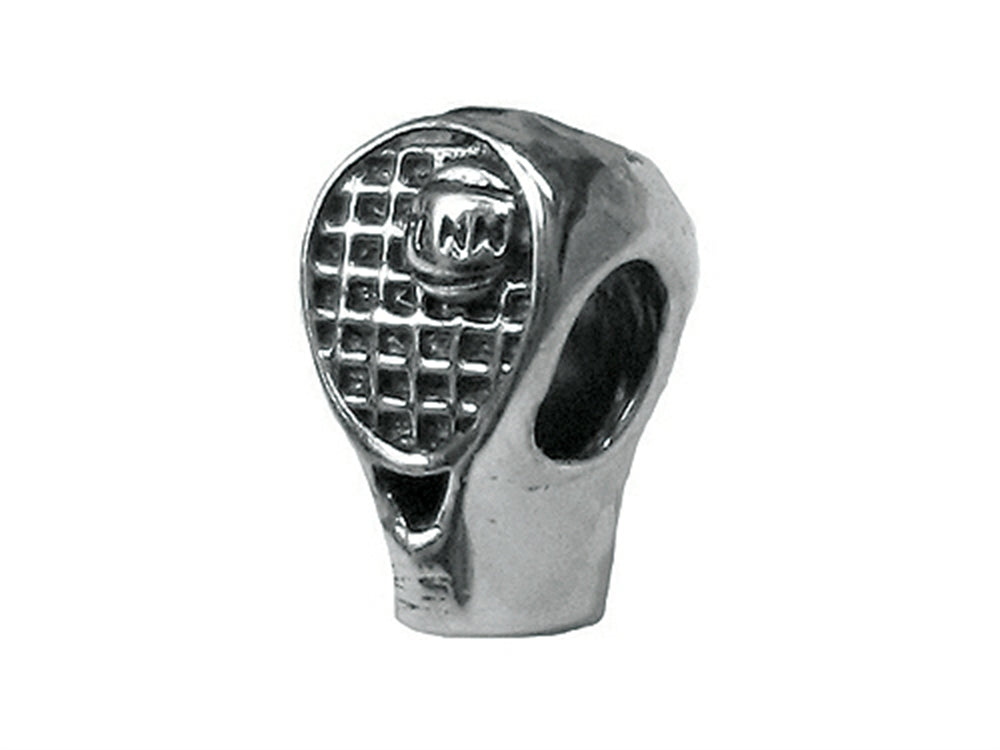 Zable™ Sterling Silver Tennis Racquet Bead / Charm