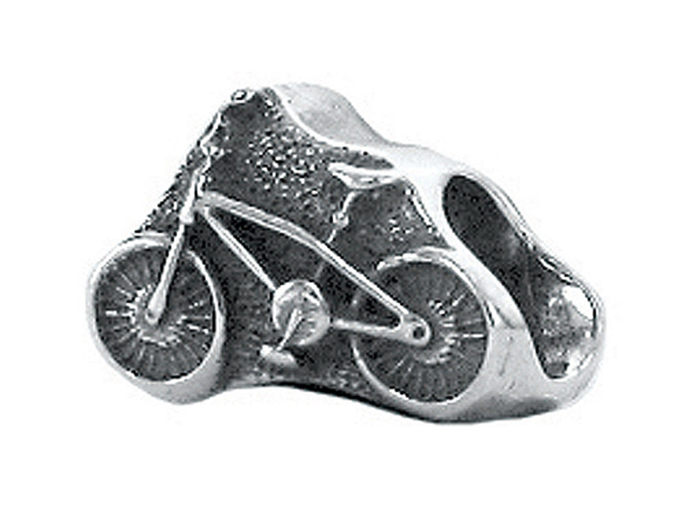 Zable™ Sterling Silver Bicycle Bead / Charm