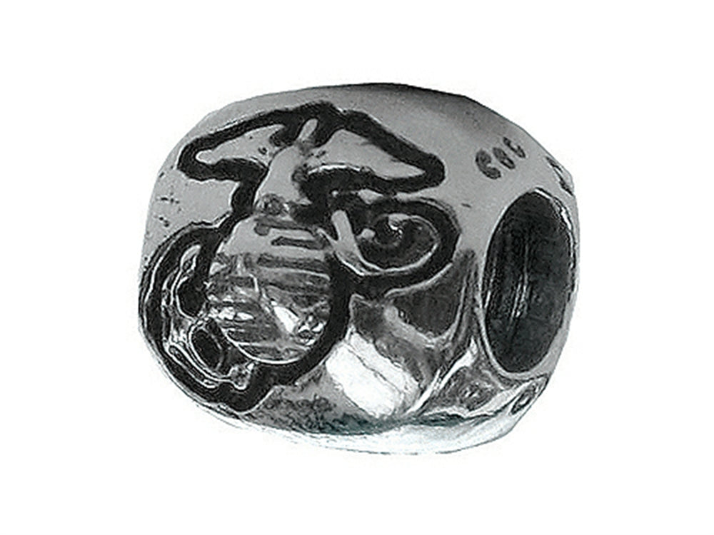 Zable™ Sterling Silver Marines Emblem Bead / Charm