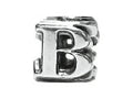 Zable™ Sterling Silver Open Initial B Bead / Charm