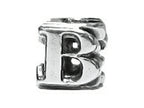 Zable™ Sterling Silver Open Initial B Bead / Charm