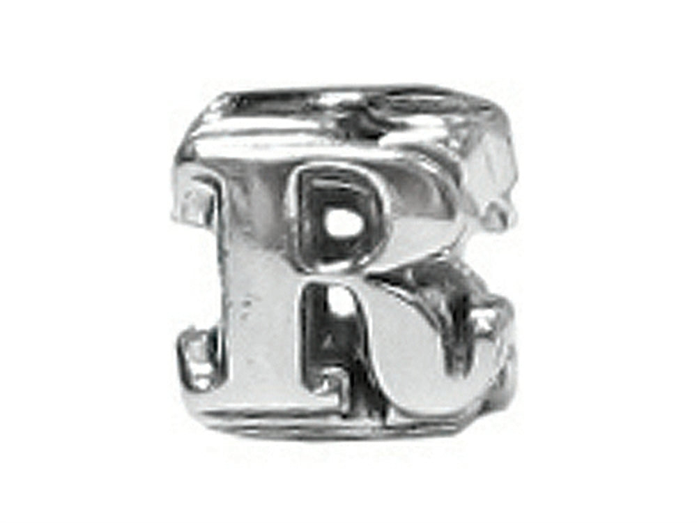 Zable™ Sterling Silver Open Initial R Compatible Bead / Charm