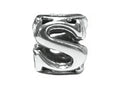 Zable™ Sterling Silver Open Initial S Bead / Charm
