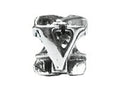 Zable™ Sterling Silver Open Initial V Bead / Charm