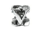 Zable™ Sterling Silver Open Initial V Bead / Charm