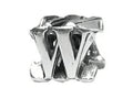 Zable™ Sterling Silver Open Initial W Bead / Charm