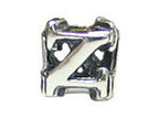 Zable™ Sterling Silver Open Initial Z Bead / Charm