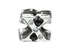 Zable™ Sterling Silver CZ Initial X Bead / Charm