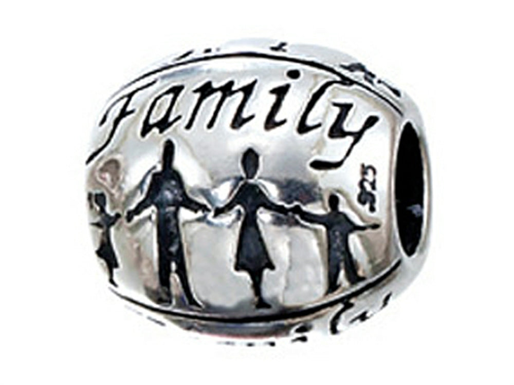Zable™ Sterling Silver Family Bead / Charm