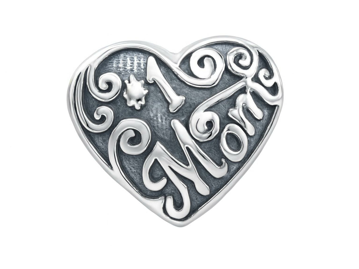 Zable™ Sterling Silver #1 Mom Bead / Charm