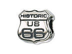 Zable™ Sterling Silver Route 66 Sign Bead / Charm