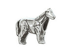 Zable™ Sterling Silver Horse Bead / Charm