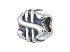 Zable™ Sterling Silver Dollar Sign Bead / Charm