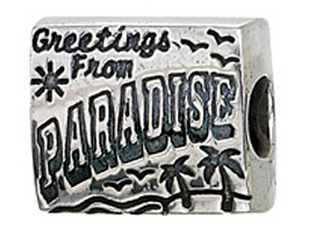 Zable™ Sterling Silver Postcard From Paradise Bead / Charm