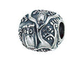 Zable™ Sterling Silver Owls In Tree Compatible Bead / Charm