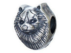 Zable™ Sterling Silver Dog Breed-pomeranian Bead / Charm