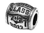 Zable™ Sterling Silver Class Of 2012 Bead / Charm
