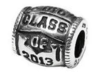 Zable™ Sterling Silver Class Of 2013 Bead / Charm