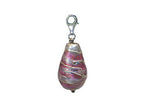Zable™ Pink Drop with Silver Accents with Clip Bead / Charm