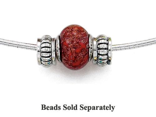 Zable™ Sterling Silver 2mm Round Omega Necklace 16 inches for use with Beads