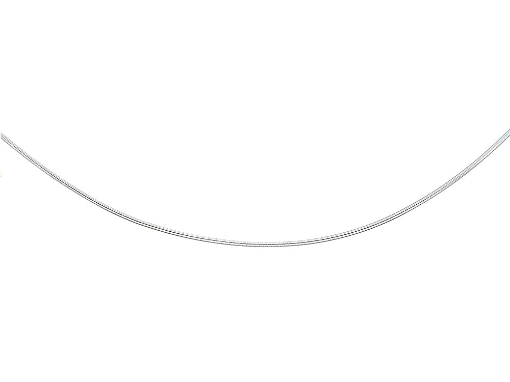 Zable™ Sterling Silver 2mm Round Omega Necklace 16 inches for use with Beads