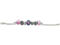 Zable™ Sterling Silver Mom Theme Bracelet with 7 Beads