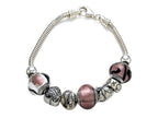 Zable™ Sterling Silver Bridal Theme Bracelet with 7 Beads